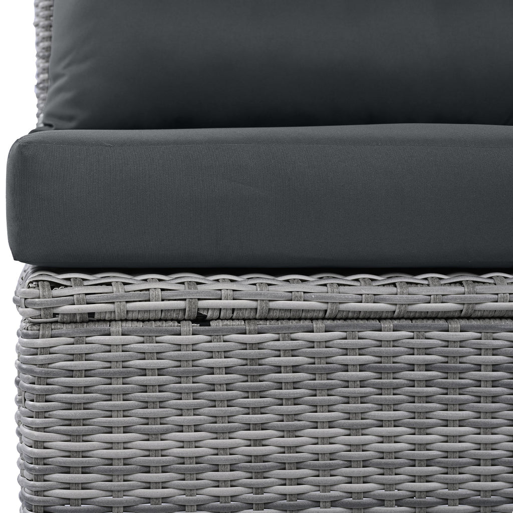 Outdoor Furniture Set Patio Rattan with Recliners and Tables